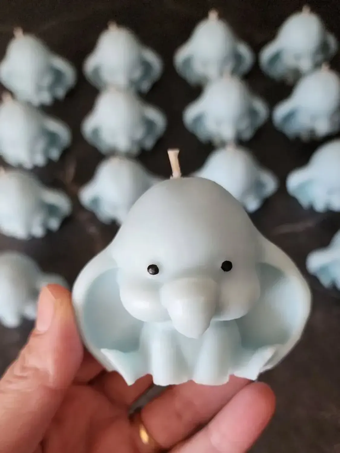 Muchas Margaritas rosadas de cera