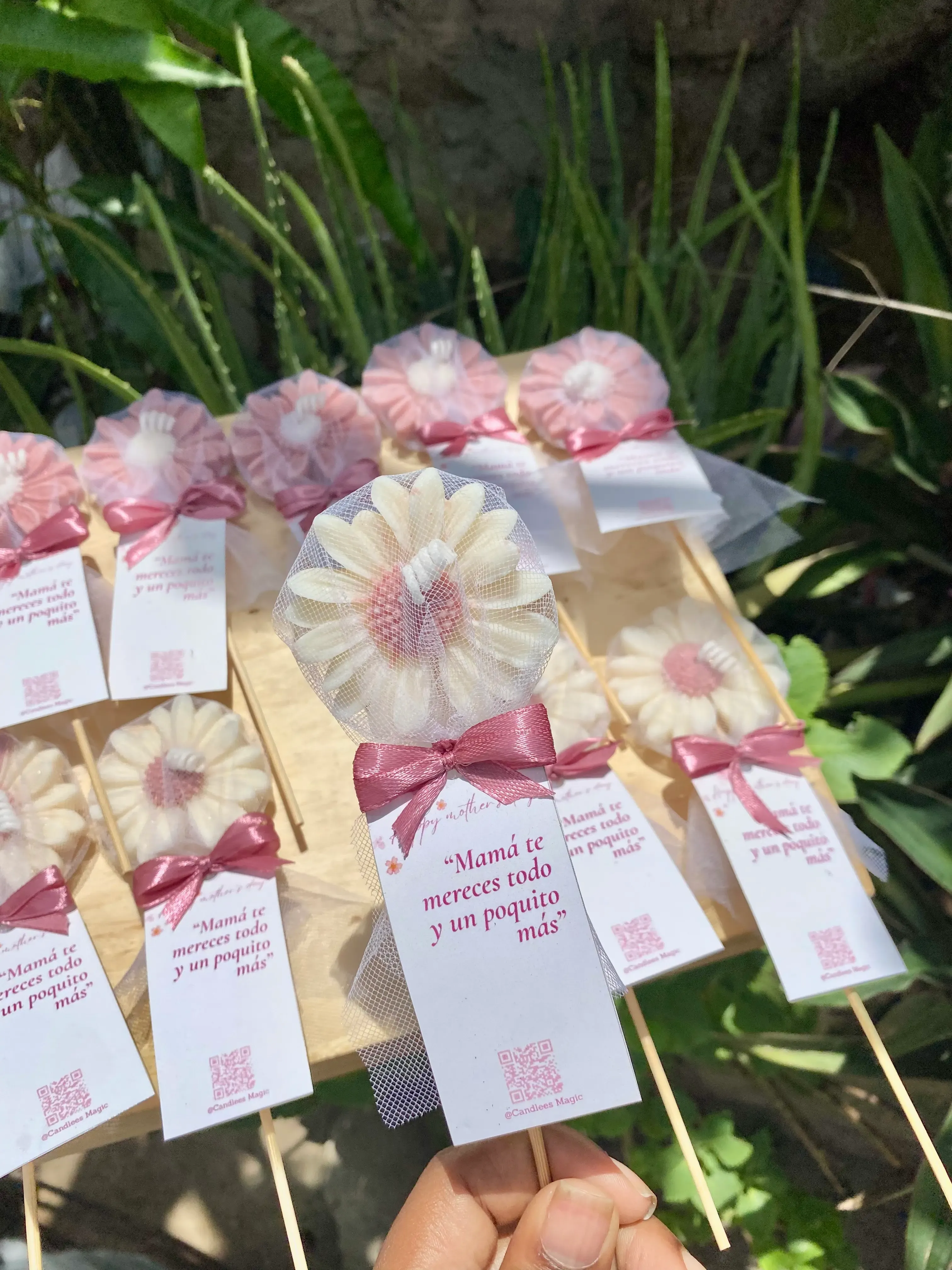 Margaritas amarillas con liston