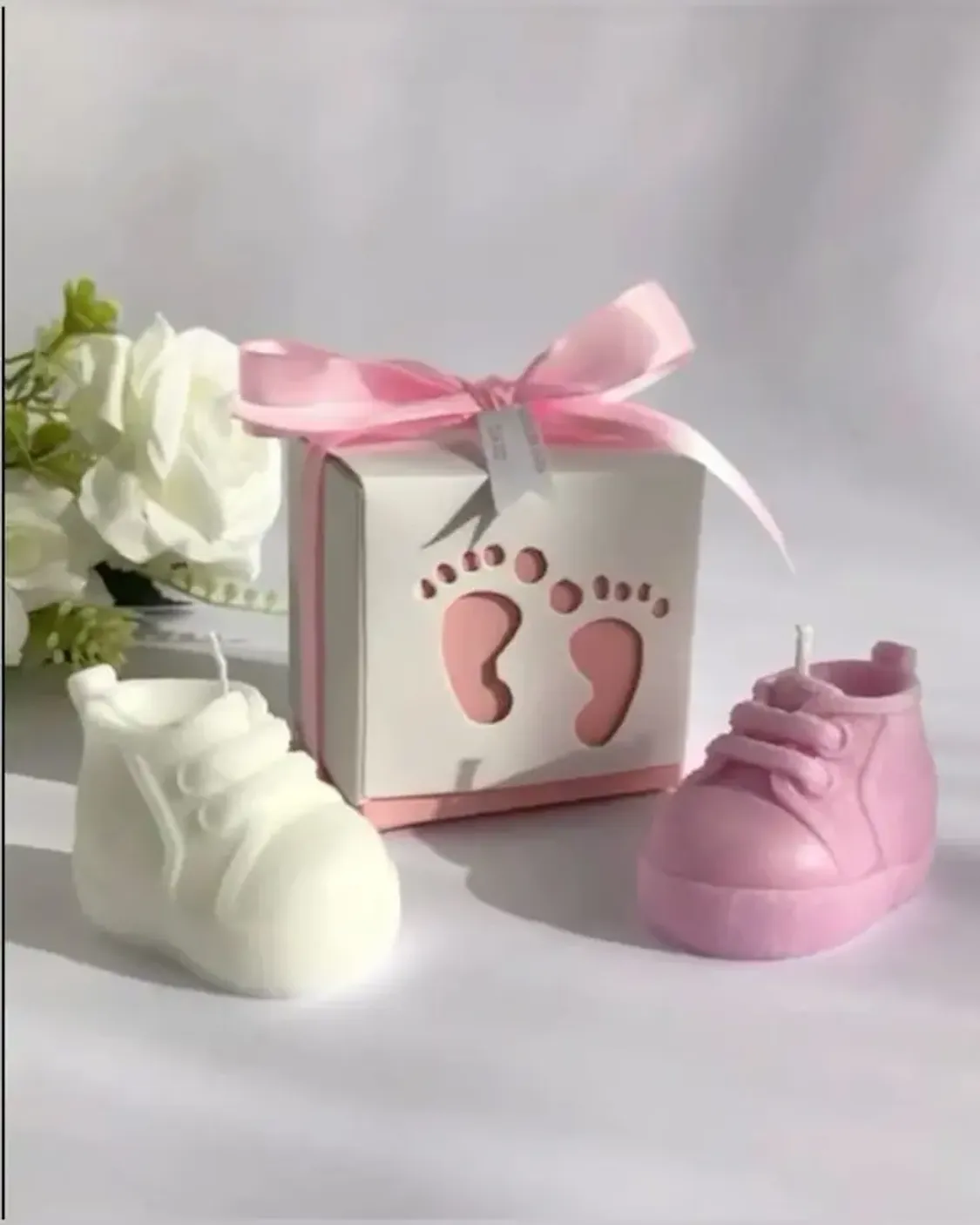 Muchas Margaritas rosadas de cera